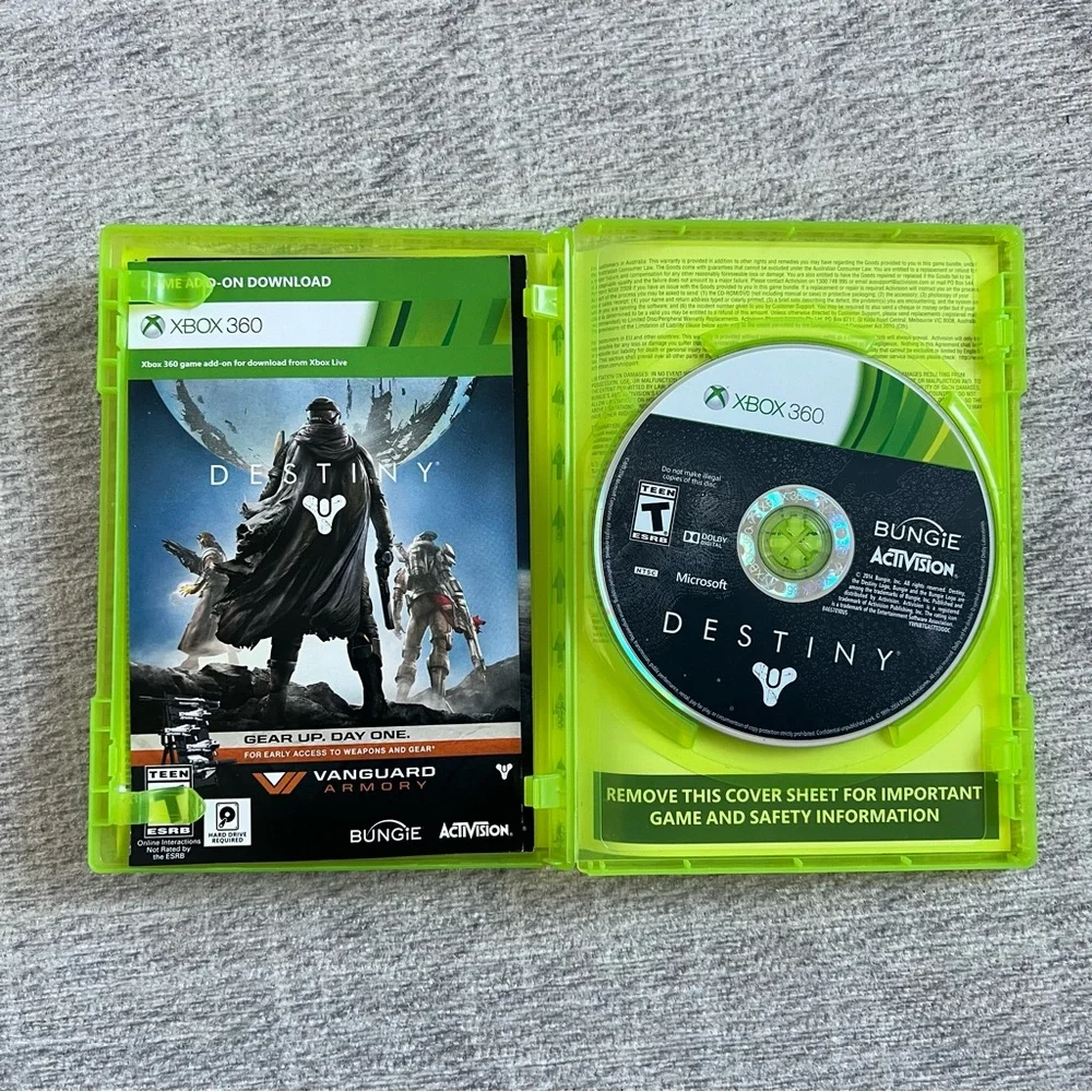 Microsoft Xbox 360 X360 Destiny Video Game